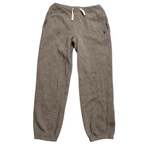 Polo Ralph Lauren Boys Grey Fleece Jogger Pant With Side Pockets Size M (10-12)